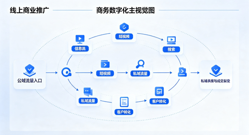 鹿城区线上商业推广怎么做？全域流量闭环搭建与低成本转化实战指南